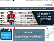 Tablet Screenshot of portal.uemg.br